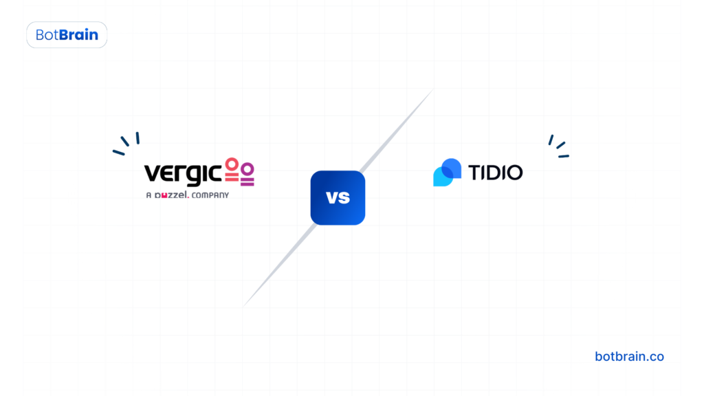 vergic vs tidio chatbot comparison